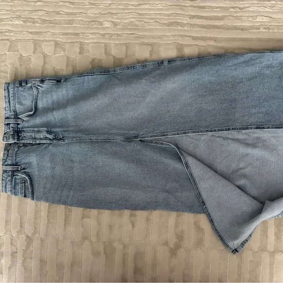 Zara Light Blue Denim Maxi Skirt, Small - Picture 2 of 3